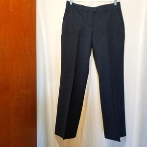 Kenzo Dèfilè Pinstripe Wool Pants, Charcoal Grey, 6, NWOT